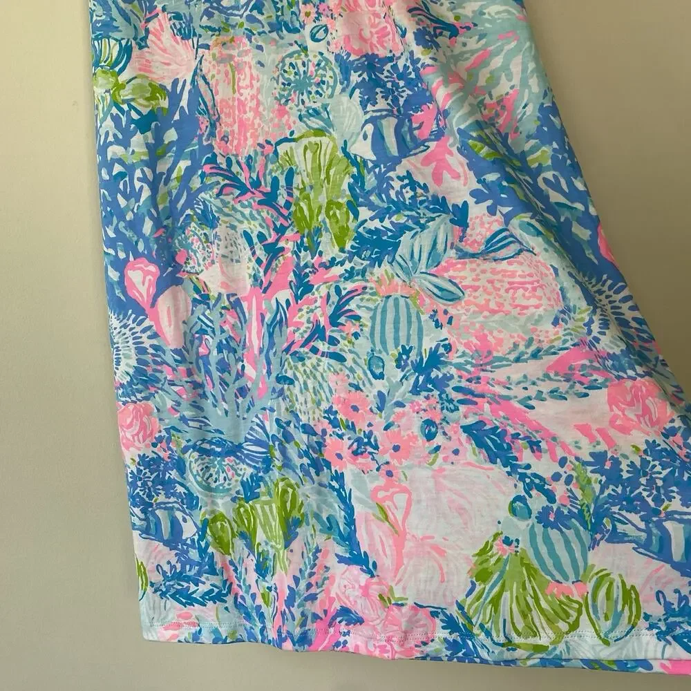 NWT Lilly Pulitzer Dress Size XXS Fished My Wish Ross Shift Blue and Pink Preppy - Picture 5 of 9